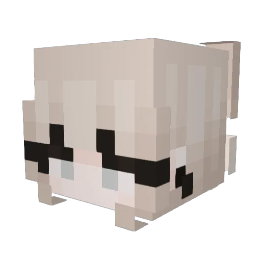 RoseGaming14 Minecraft avatar head, 3D render