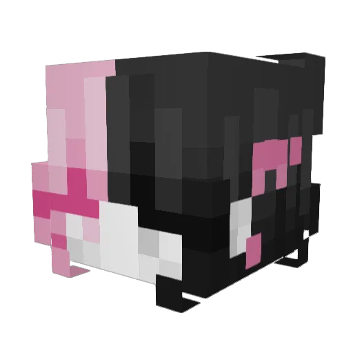 RoseGoldDreams Minecraft avatar head, 3D render