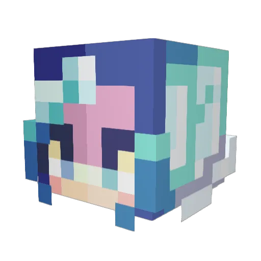 RoseIsabella Minecraft avatar head, 3D render