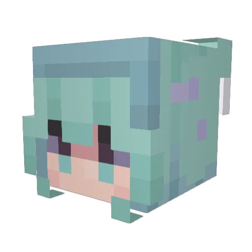 RoseLily111 Minecraft avatar head, 3D render