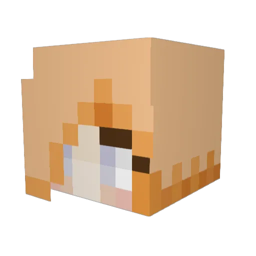 RoseMaryThorn606 Minecraft avatar head, 3D render