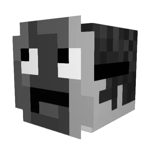 RosePrison Minecraft avatar head, 3D render
