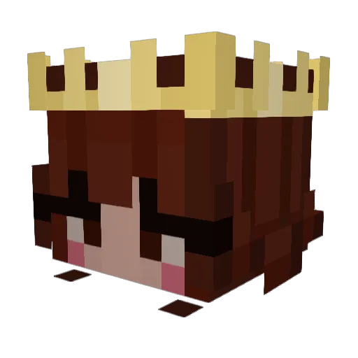 RosePumpkin Minecraft avatar head, 3D render