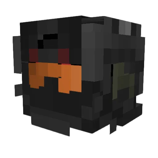 RoseRising Minecraft avatar head, 3D render
