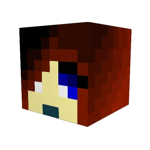 RoseThorne1 Minecraft avatar head, 3D render