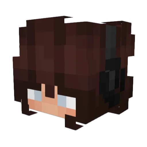 RoseWheel98 Minecraft avatar head, 3D render
