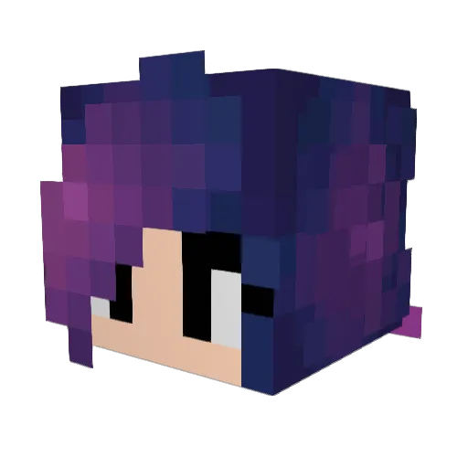 RoseWitch_ Minecraft avatar head, 3D render
