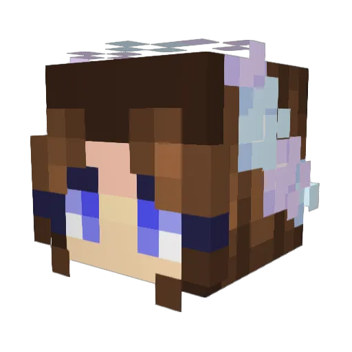 Rose_Berg07 Minecraft avatar head, 3D render