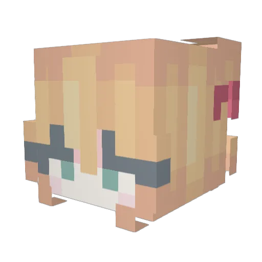 Rose_Break Minecraft avatar head, 3D render