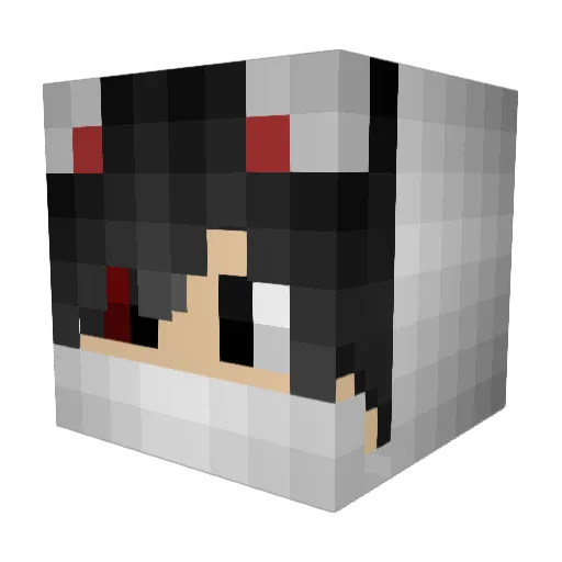 Rose_CYTC Minecraft avatar head, 3D render