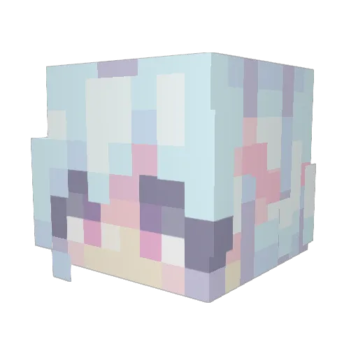Rose_Empress Minecraft avatar head, 3D render