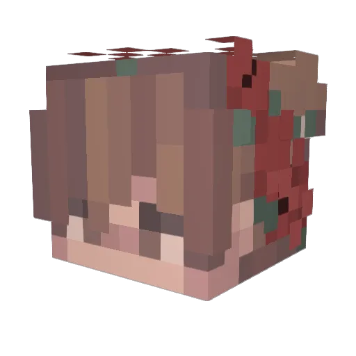 Rose_Thorne56 Minecraft avatar head, 3D render