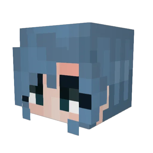 Rose__Lily Minecraft avatar head, 3D render