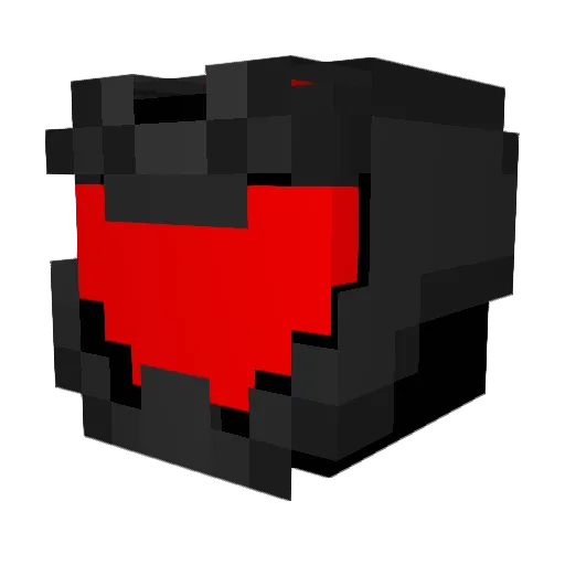 Rose_day Minecraft avatar head, 3D render