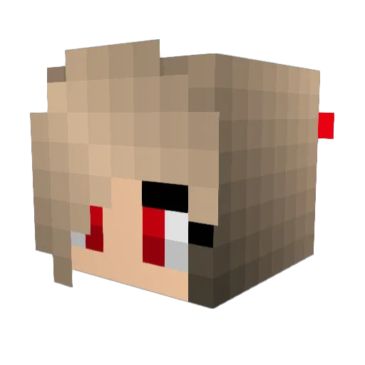 Rose_n_the_Doc Minecraft avatar head, 3D render