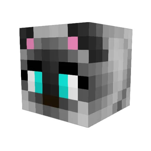 Rosebud1011 Minecraft avatar head, 3D render