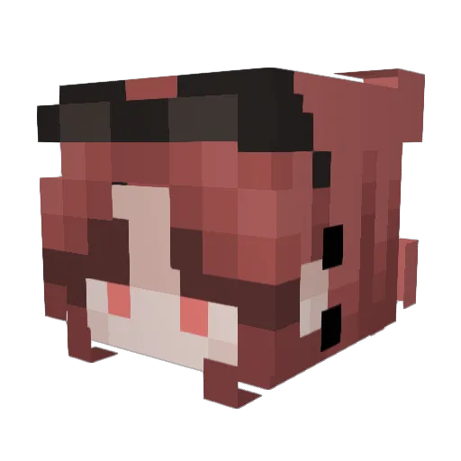 Roselia1845 Minecraft avatar head, 3D render