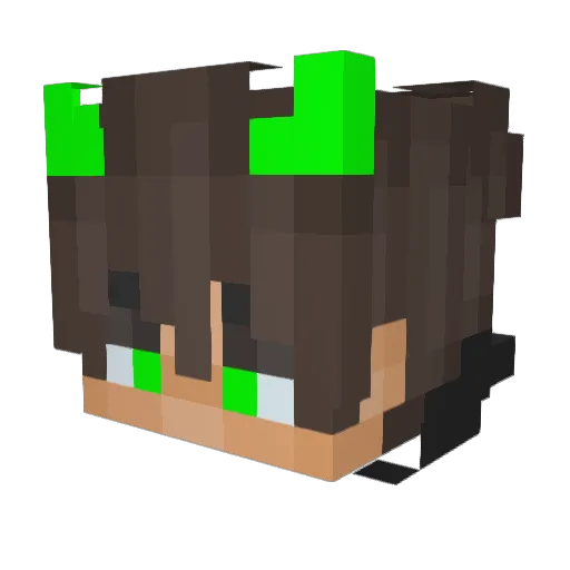 Rosemarie349 Minecraft avatar head, 3D render