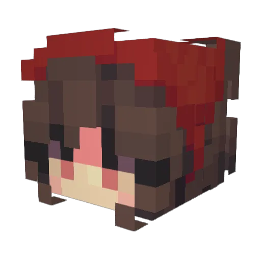 RosenWalker Minecraft avatar head, 3D render
