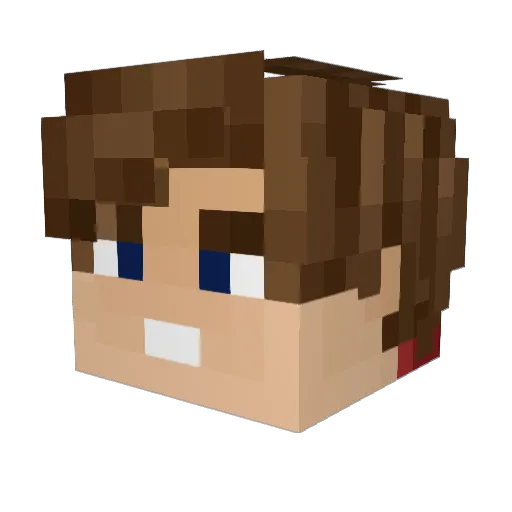 Rosenfeld_ Minecraft avatar head, 3D render