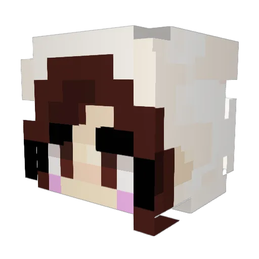 Roserabbit27155 Minecraft avatar head, 3D render