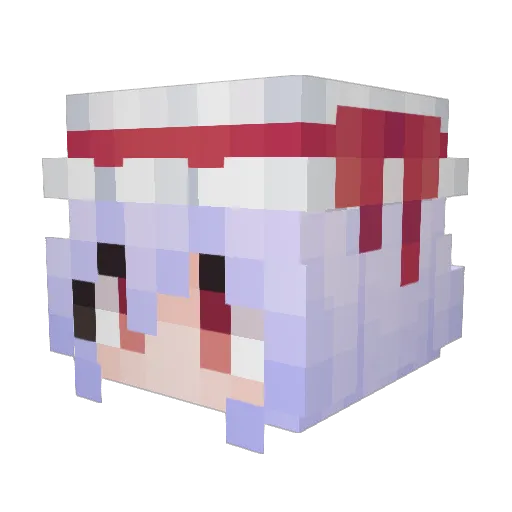 Roses63663 Minecraft avatar head, 3D render