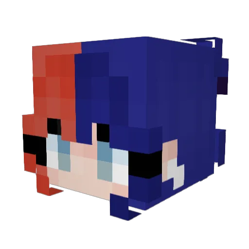RosesScythe Minecraft avatar head, 3D render