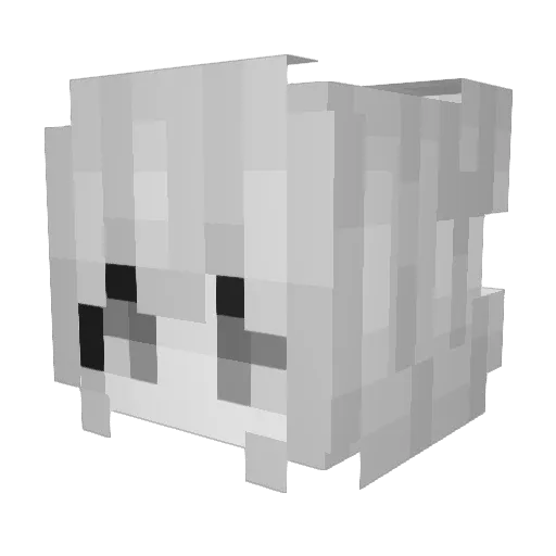 Rosesier Minecraft avatar head, 3D render