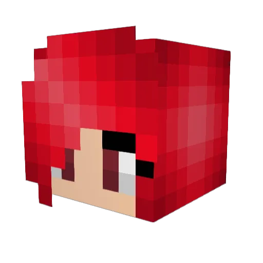 Rosesrred824 Minecraft avatar head, 3D render