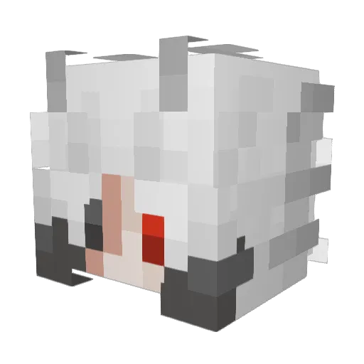 Rosetheowl707 Minecraft avatar head, 3D render