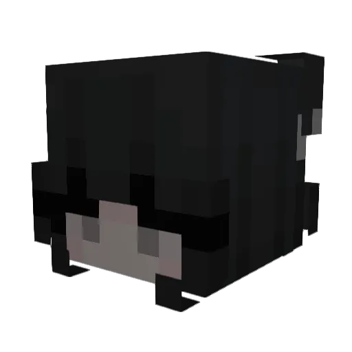 Rosetted Minecraft avatar head, 3D render