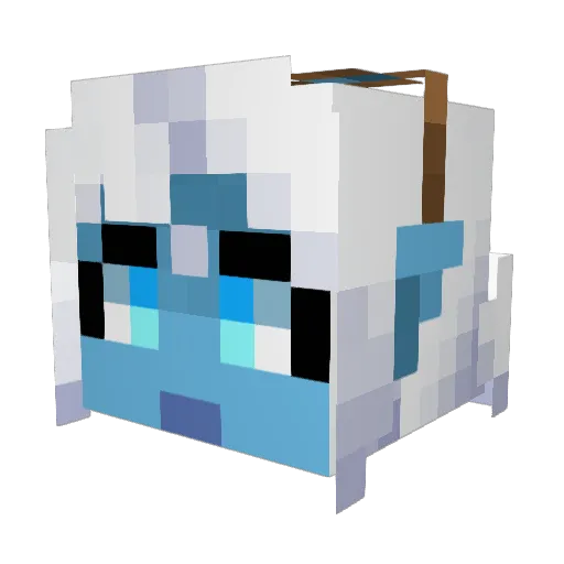 Rosetti Minecraft avatar head, 3D render