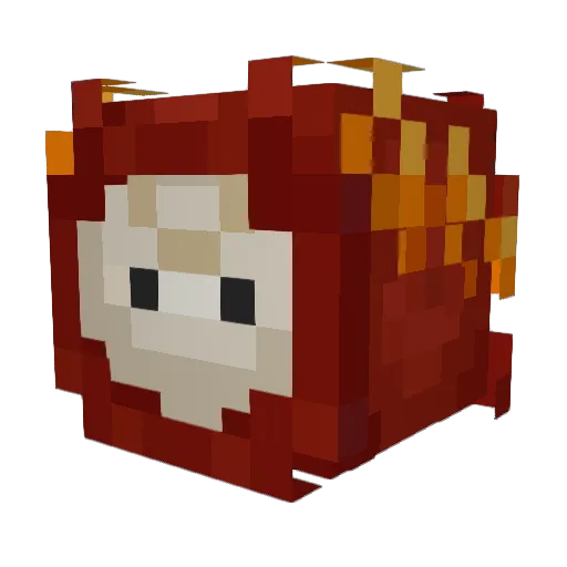 Roseus Minecraft avatar head, 3D render
