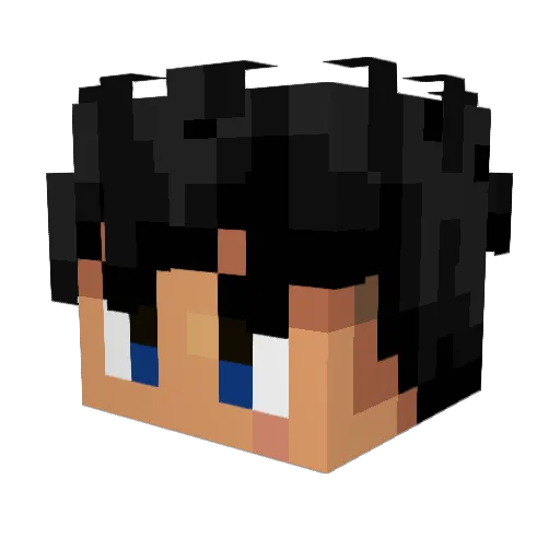 Rosevalleyy Minecraft avatar head, 3D render