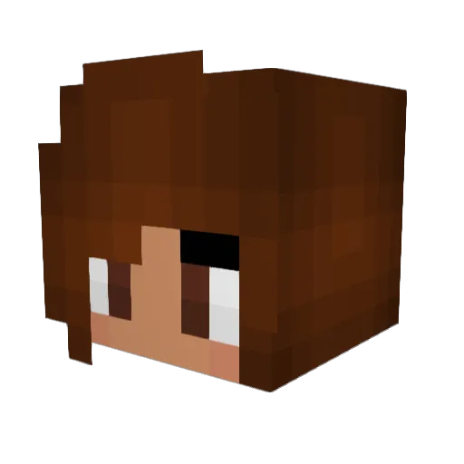 Rosewolfsbane Minecraft avatar head, 3D render