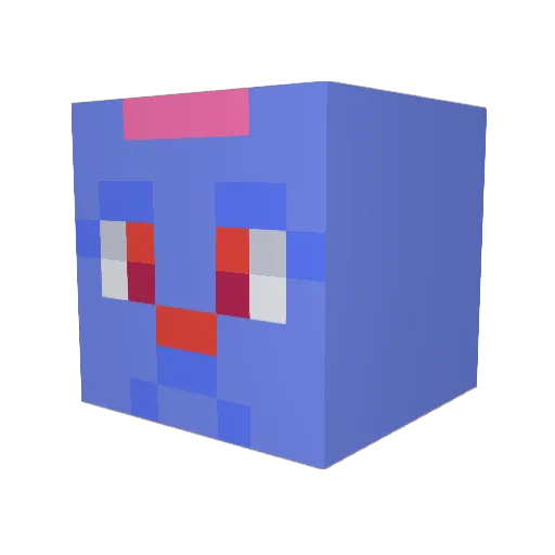 RoseyEmily Minecraft avatar head, 3D render