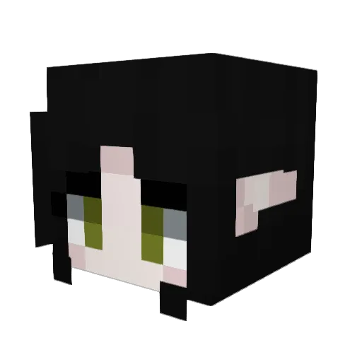 RoseyFae Minecraft avatar head, 3D render