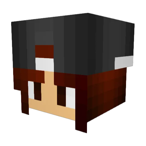 Rosey_A Minecraft avatar head, 3D render
