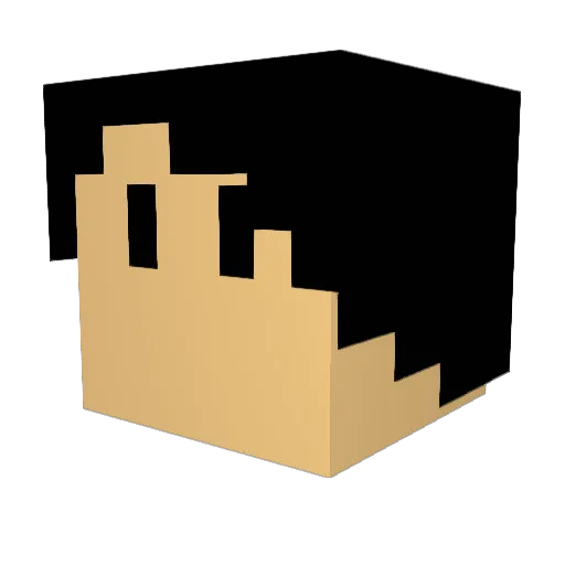 Rosh4D Minecraft avatar head, 3D render