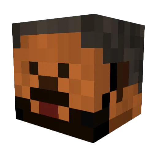 RoshanGorilla Minecraft avatar head, 3D render