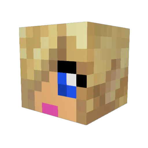 RosieGoat123 Minecraft avatar head, 3D render