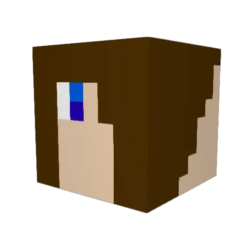 RosieGrace79 Minecraft avatar head, 3D render