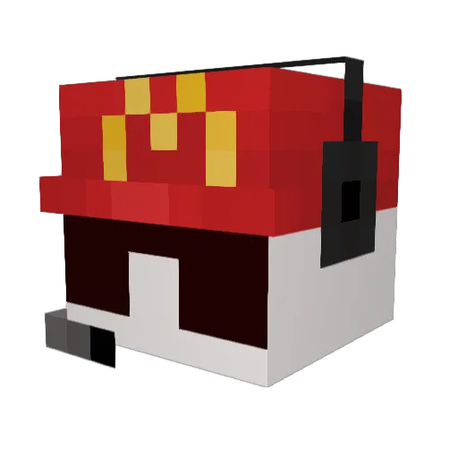 RosieLovesFood Minecraft avatar head, 3D render