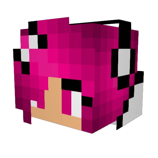 RosieMarie526 Minecraft avatar head, 3D render