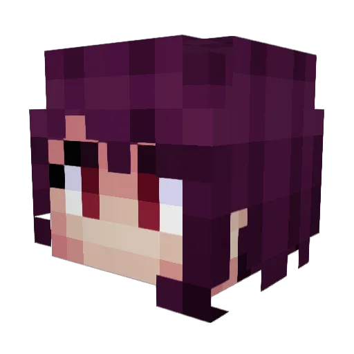 RosiePink07 Minecraft avatar head, 3D render
