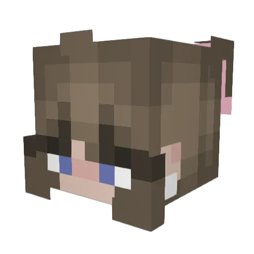RosiePosie11 Minecraft avatar head, 3D render