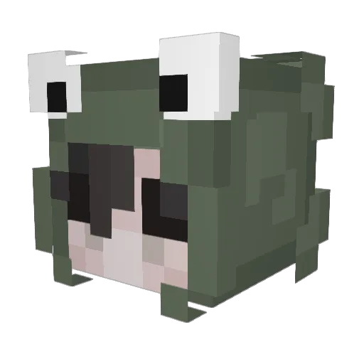 Rosiecheek Minecraft avatar head, 3D render