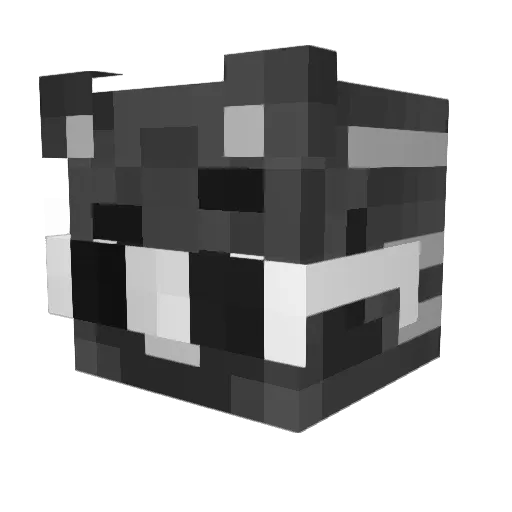 Rosik Minecraft avatar head, 3D render