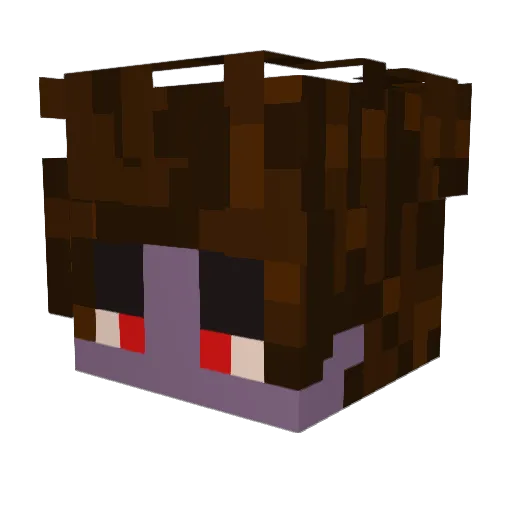 Roslash Minecraft avatar head, 3D render