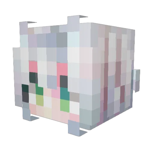 Rosmontisy Minecraft avatar head, 3D render